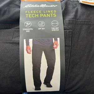 Men’s Eddie Bauer fleece lined tech pants
